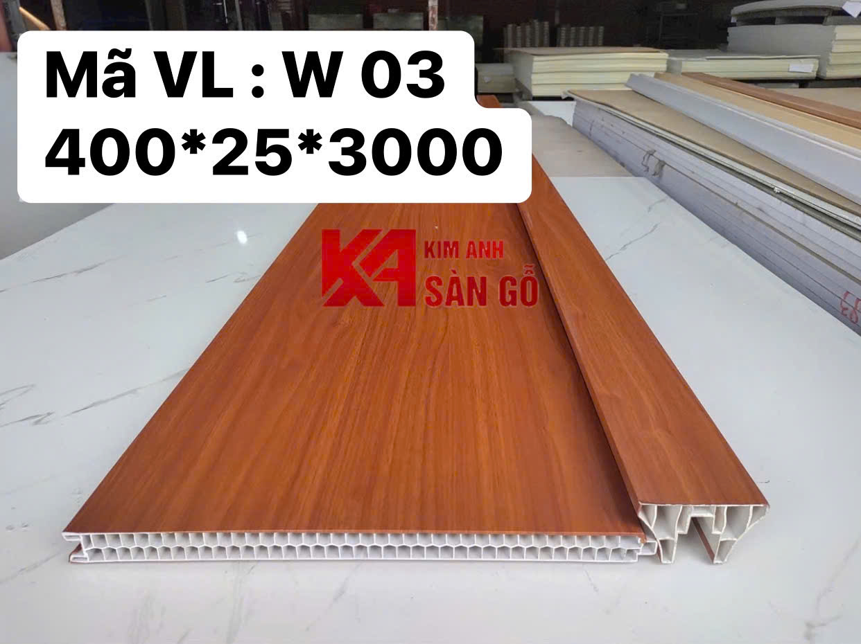 Tấm Ốp Vách Ngăn 2 Mặt Vân Gỗ W03