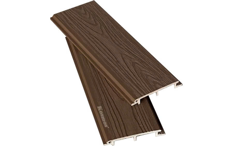 Tấm Ốp Gỗ Nhựa Phủ ASA KM 113X16-Walnut