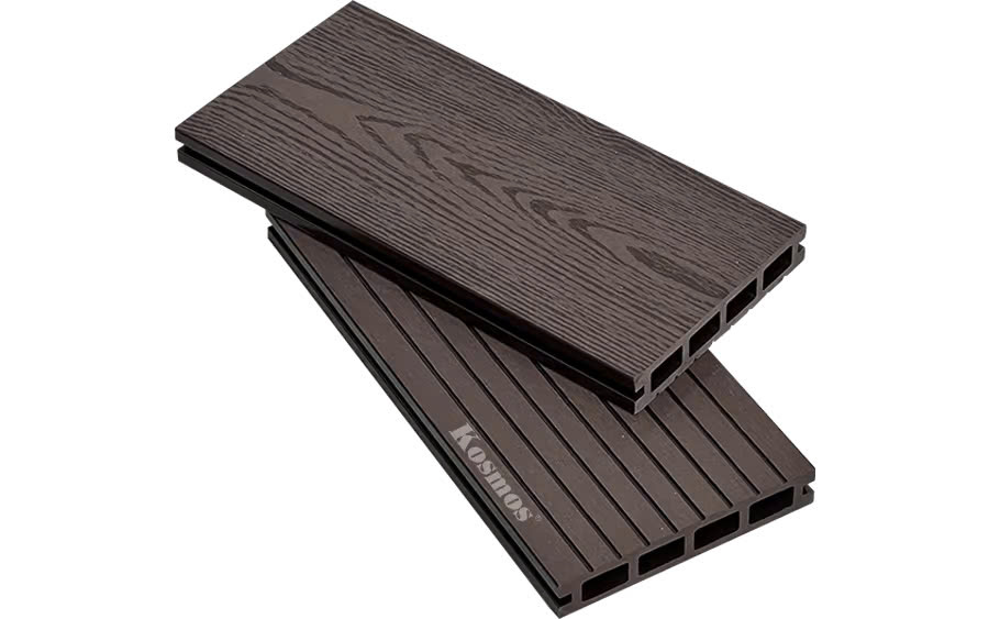 Sàn Gỗ Nhựa Lỗ Vuông 2D Kosmos Coffee