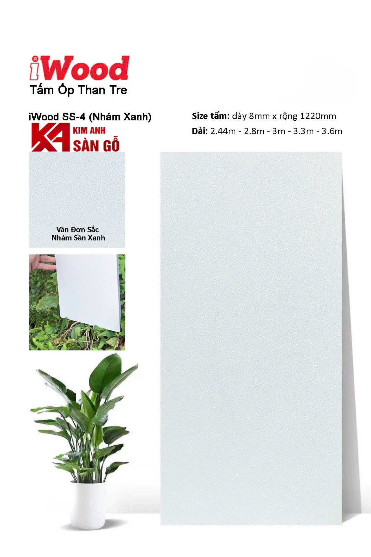 Tấm Ốp Than Tre iWood SS-4