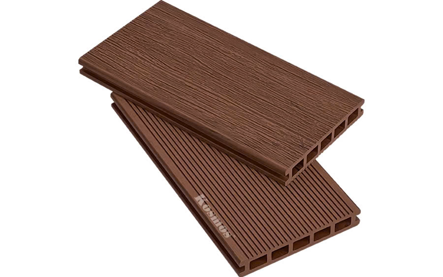 Sàn Gỗ Nhựa Lỗ Vuông Vân Sọc Kosmos Copper Brown