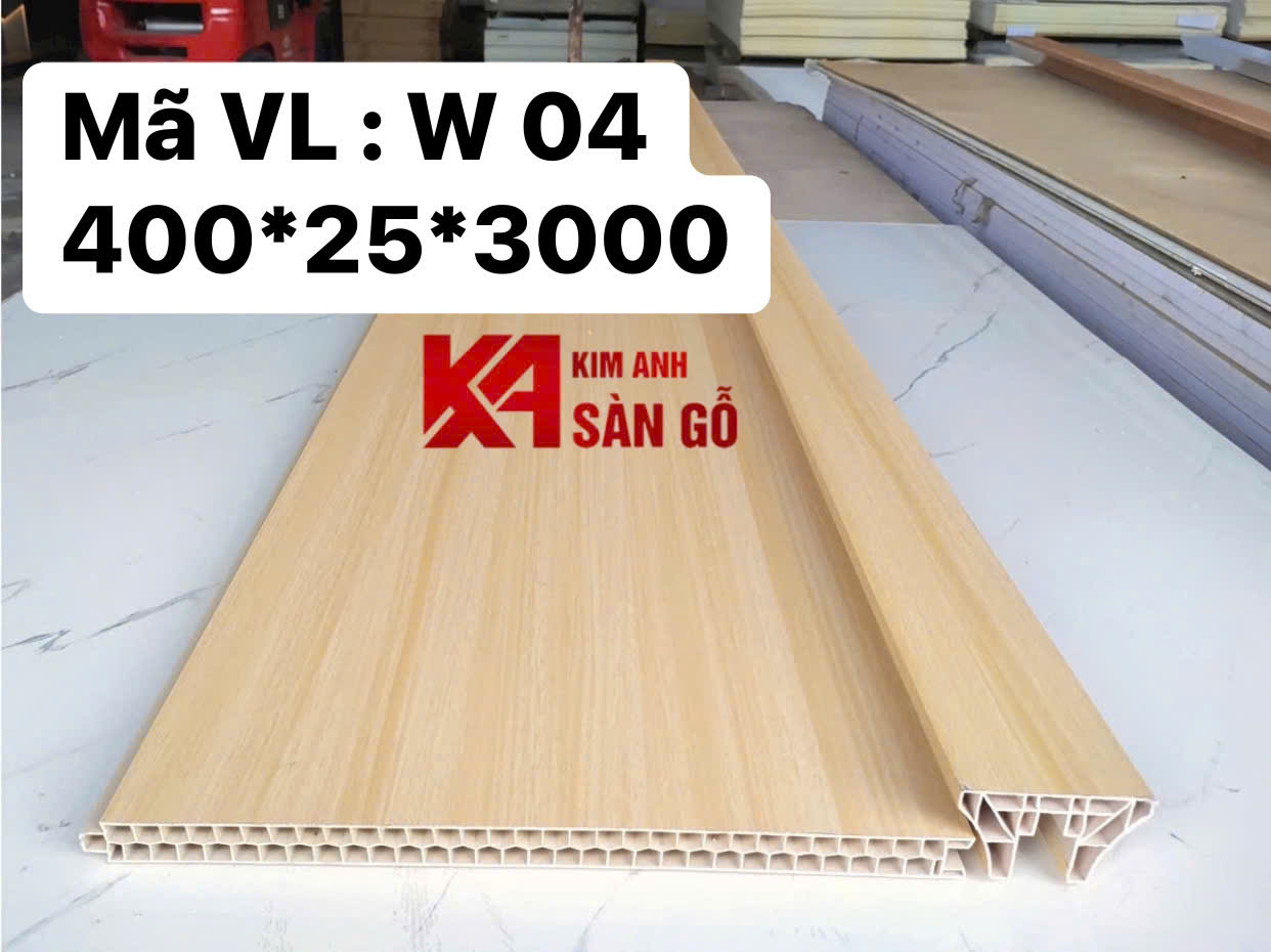 Tấm Ốp Vách Ngăn 2 Mặt Vân Gỗ W04