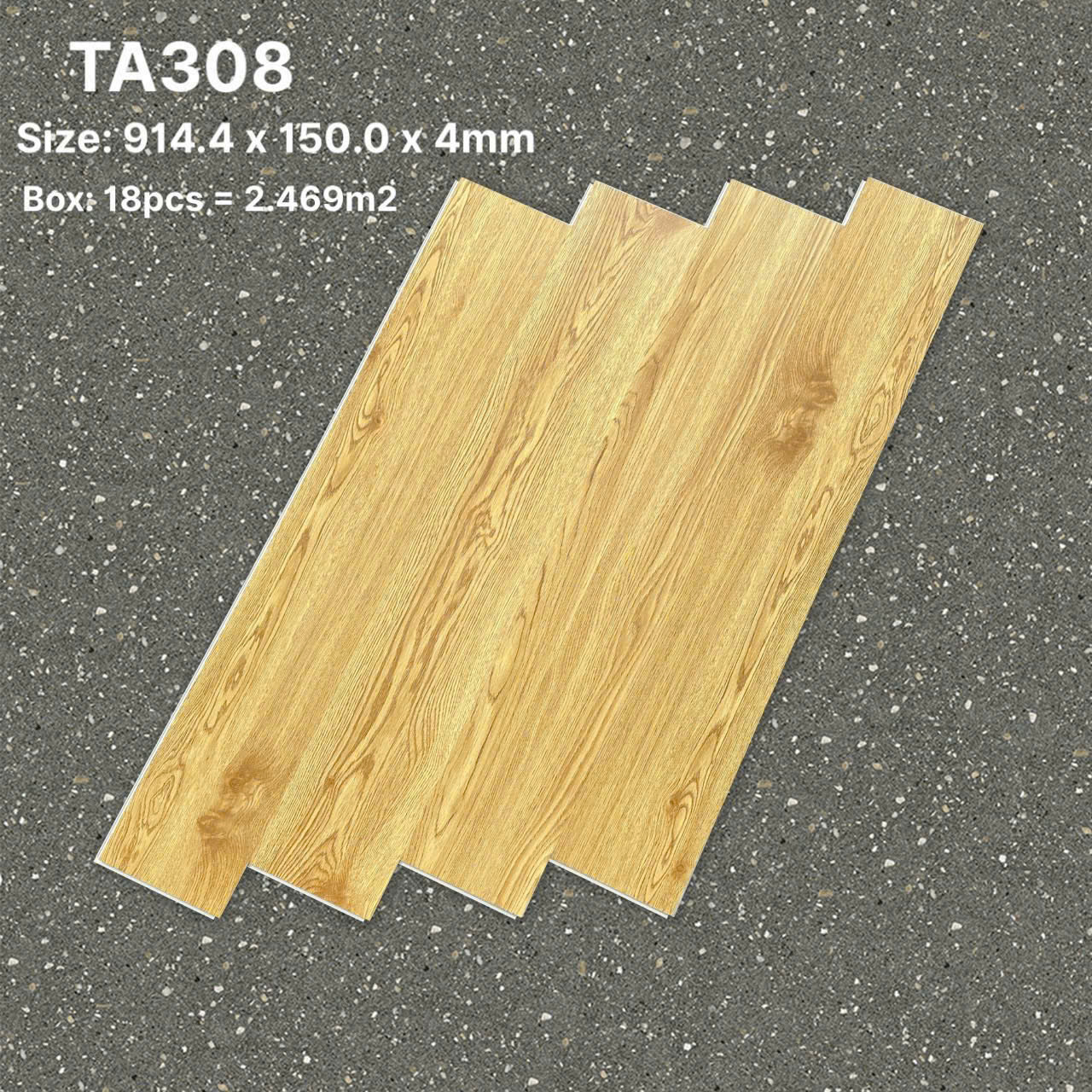 Sàn Nhựa Hèm Khóa Giả Gỗ SPC 4MM TA-308