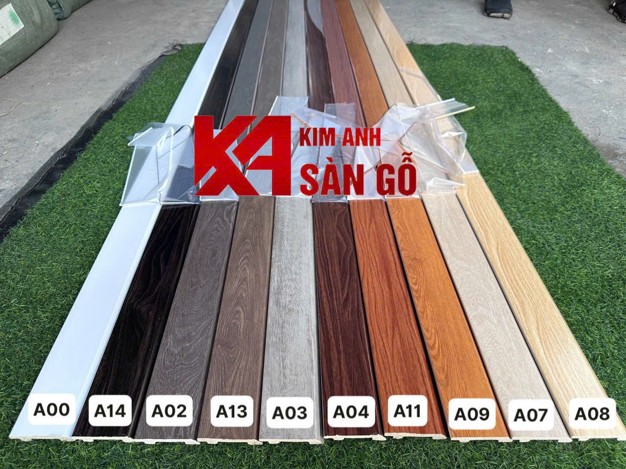 Len Chân Tường Nhựa Giả Gỗ Cao 75mm
