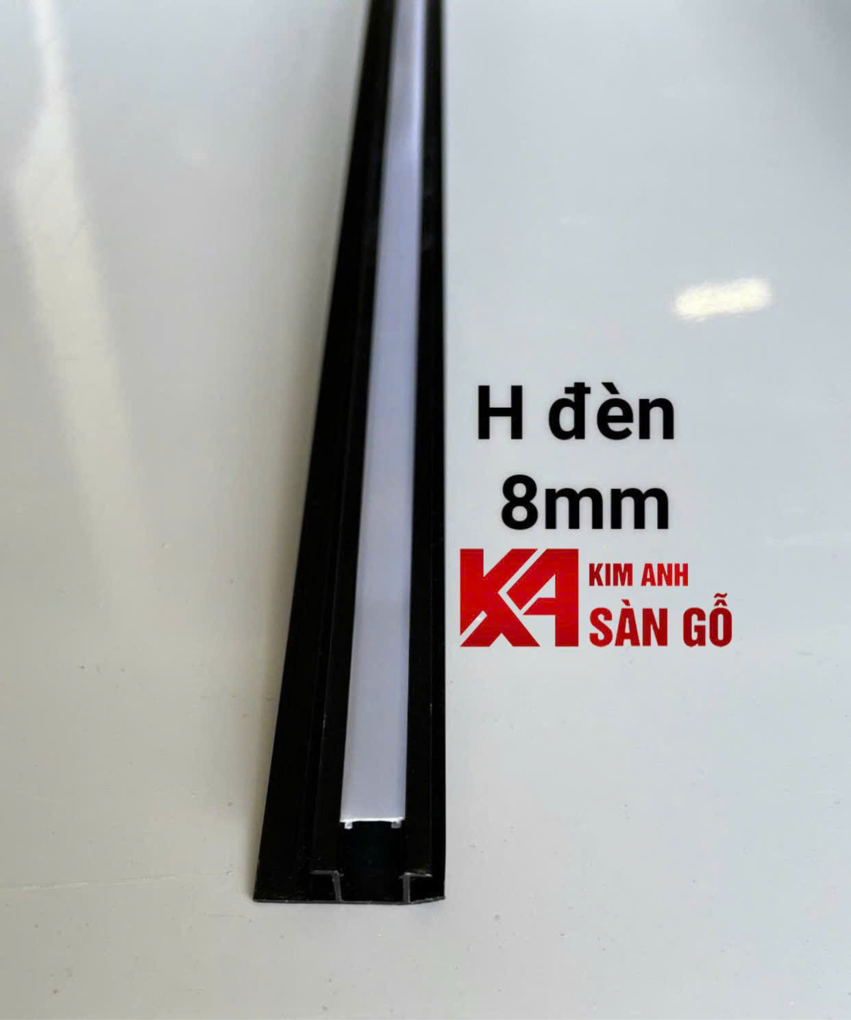 Nẹp Nhôm Chữ H Có Đèn Led Tấm Ốp Than Tre