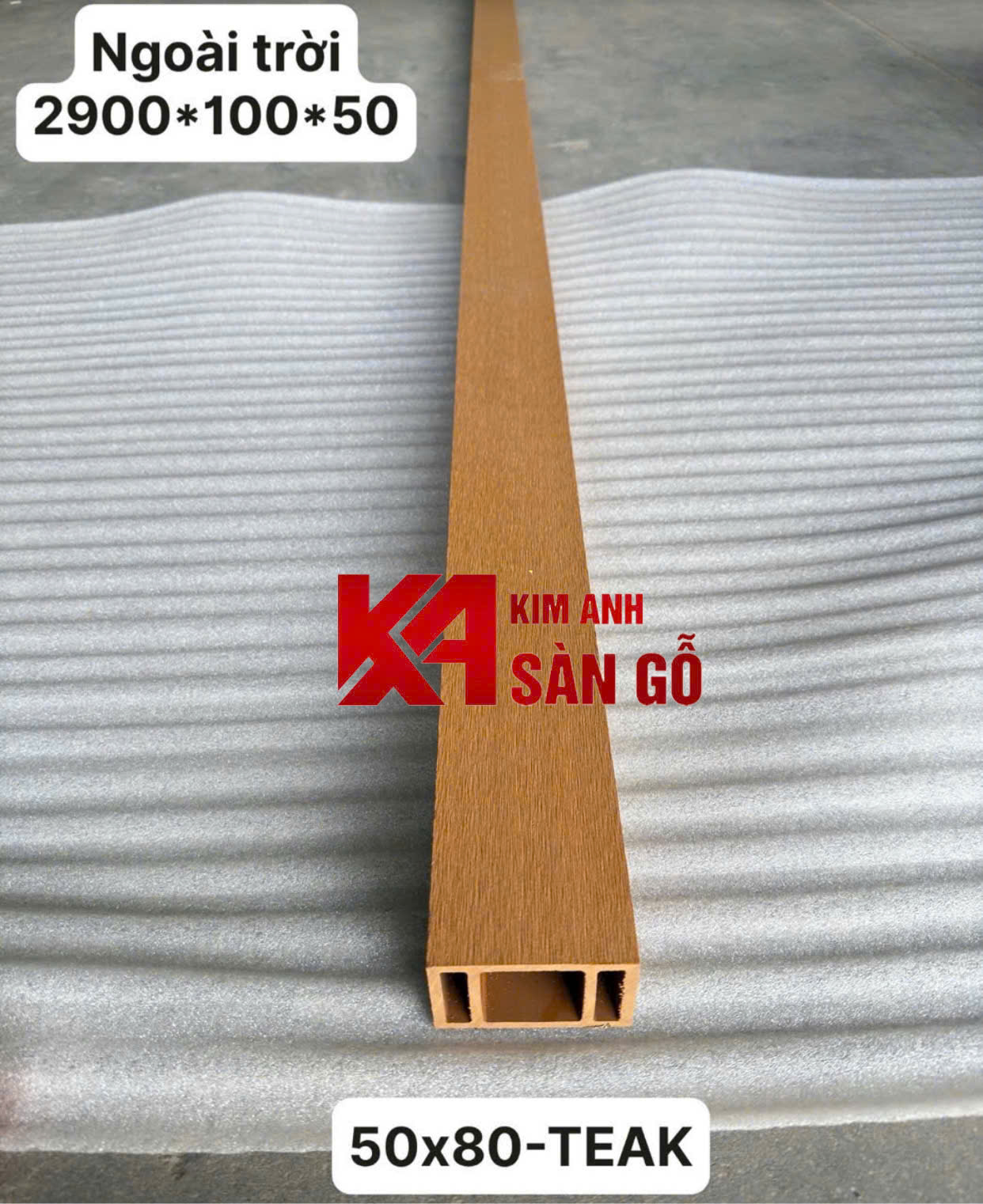 Thanh Lam Trụ Gỗ Nhựa Ngoài Trời 50*80mm