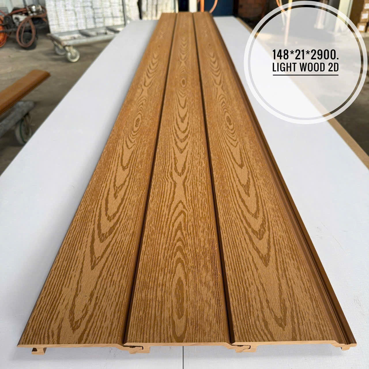 Tấm Ốp Gỗ Nhựa Ngoài Trời 2D HK-01 Wood