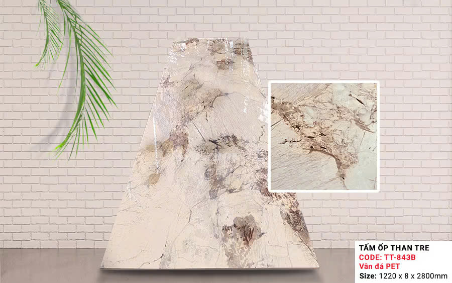 Tấm Than Tre Kosmos Vân Đá Xám TT-843B PET
