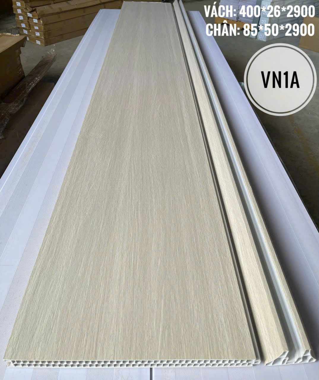 Tấm Ốp Vách Ngăn 2 Mặt Vân Gỗ VN1A