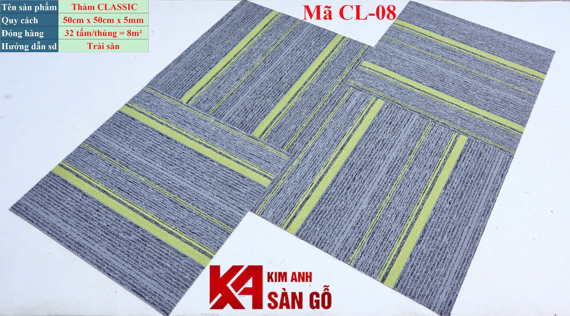 Tấm Thảm Trải Sàn Văn Phòng CL08