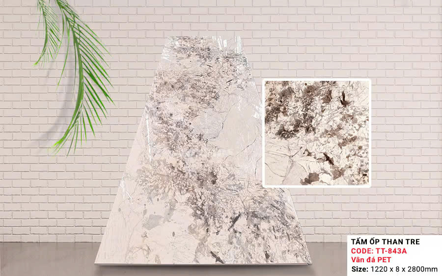 Tấm Than Tre Kosmos Vân Đá Xám TT-843A PET