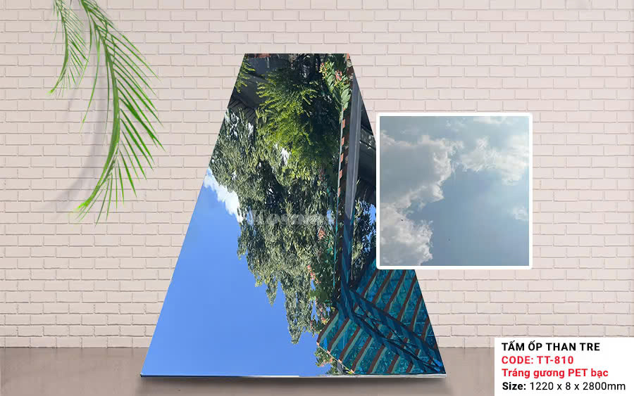 Tấm Than Tre Kosmos Tráng Gương Bạc TT-810 PET