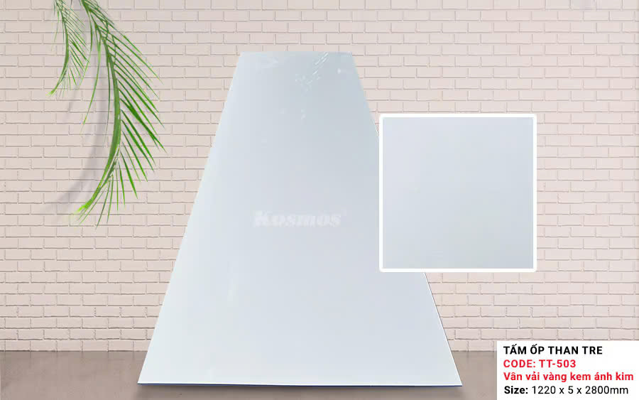 Tấm Ốp Than Tre Kosmos Vân Vải TT-503