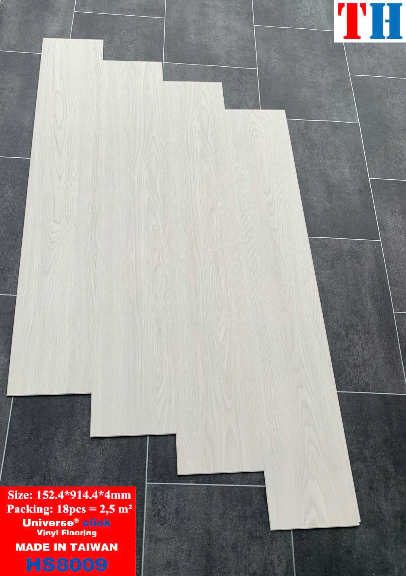 Sàn Nhựa Hèm Khóa Giả Gỗ SPC 4MM TH-8009