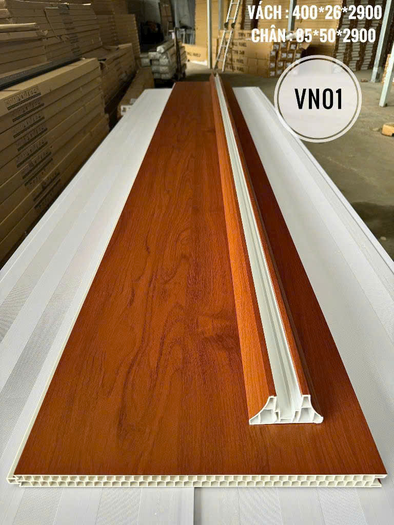 Tấm Ốp Vách Ngăn 2 Mặt Vân Gỗ VN01