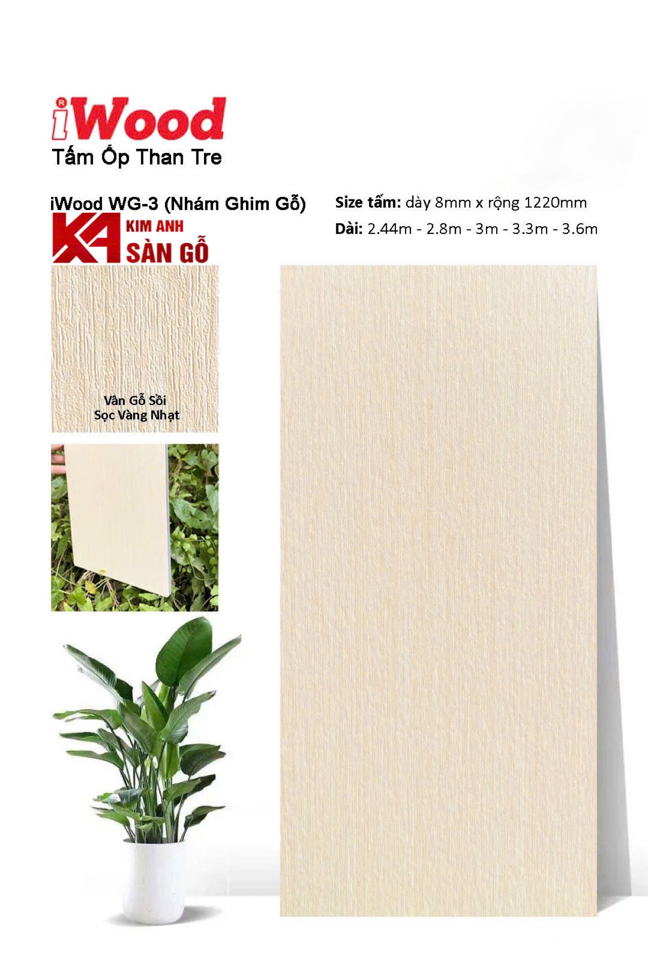 Tấm Ốp Than Tre iWood WG-3