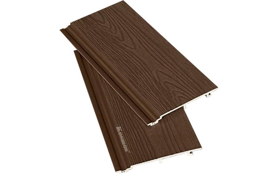 Tấm Ốp Gỗ Nhựa Phủ ASA KM 140X12-Walnut