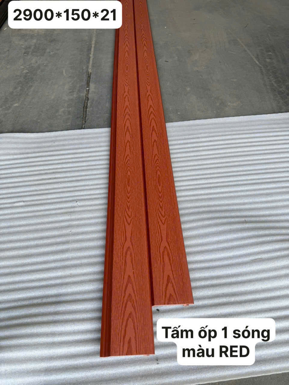 Tấm Ốp Gỗ Nhựa Ngoài Trời 2D GR-01 Red