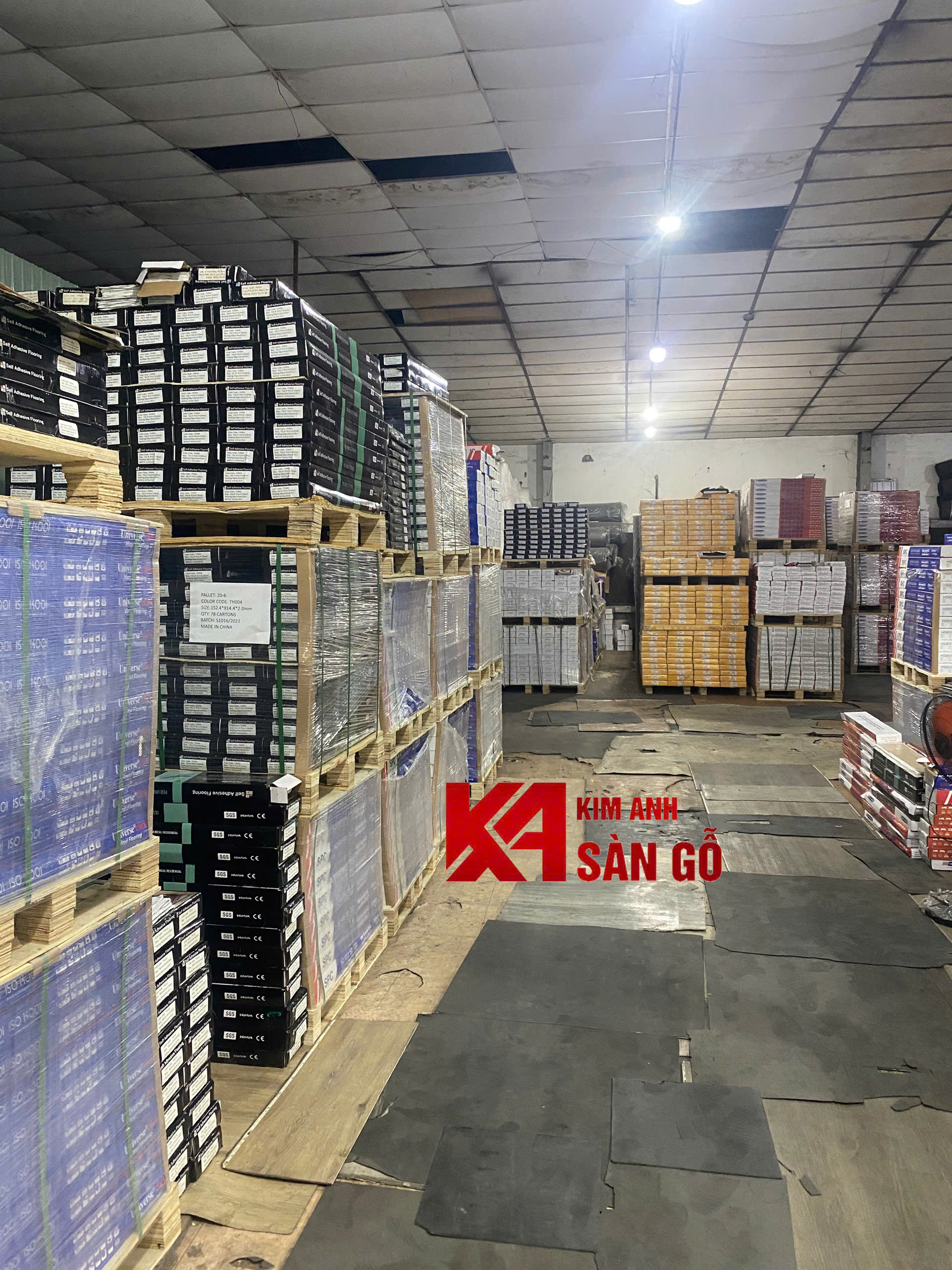 Sàn Nhựa Giả Gỗ Keo Sẵn TH FLooring T033