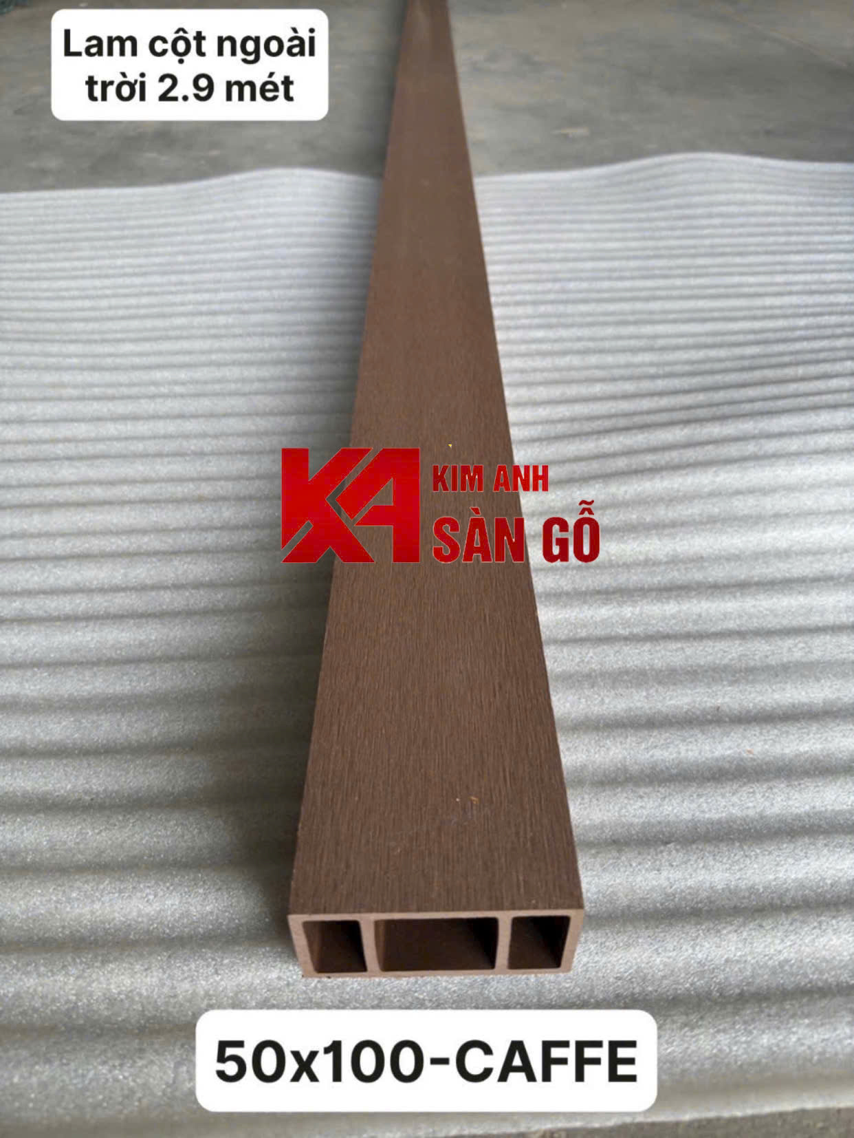 Thanh Lam Trụ Gỗ Nhựa Ngoài Trời 50*100mm