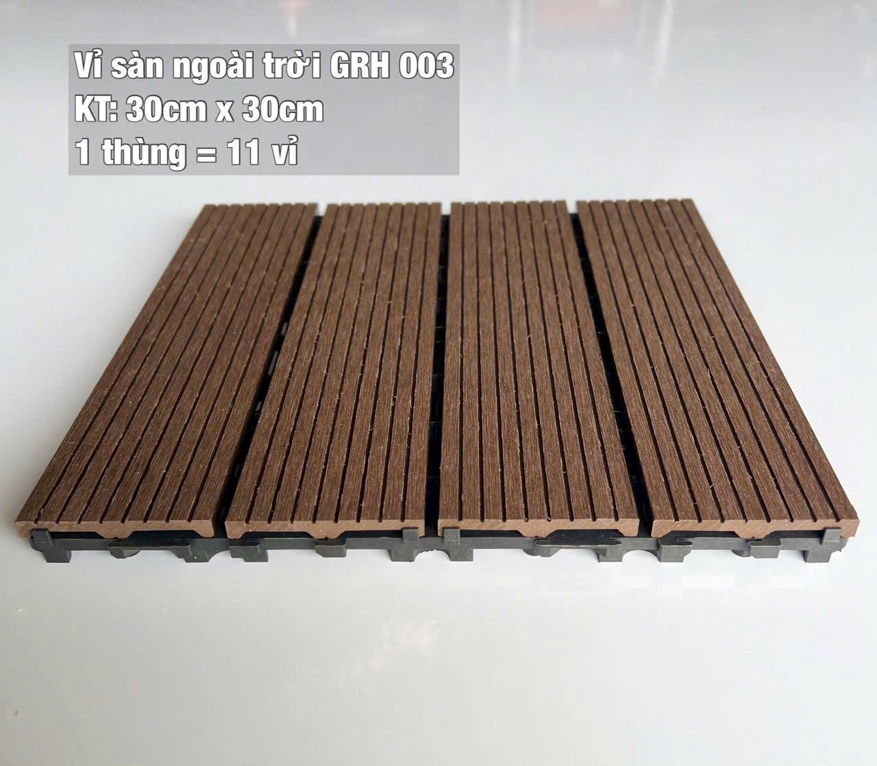 Vỉ Gỗ Nhựa Ngoài Trời GRH-03