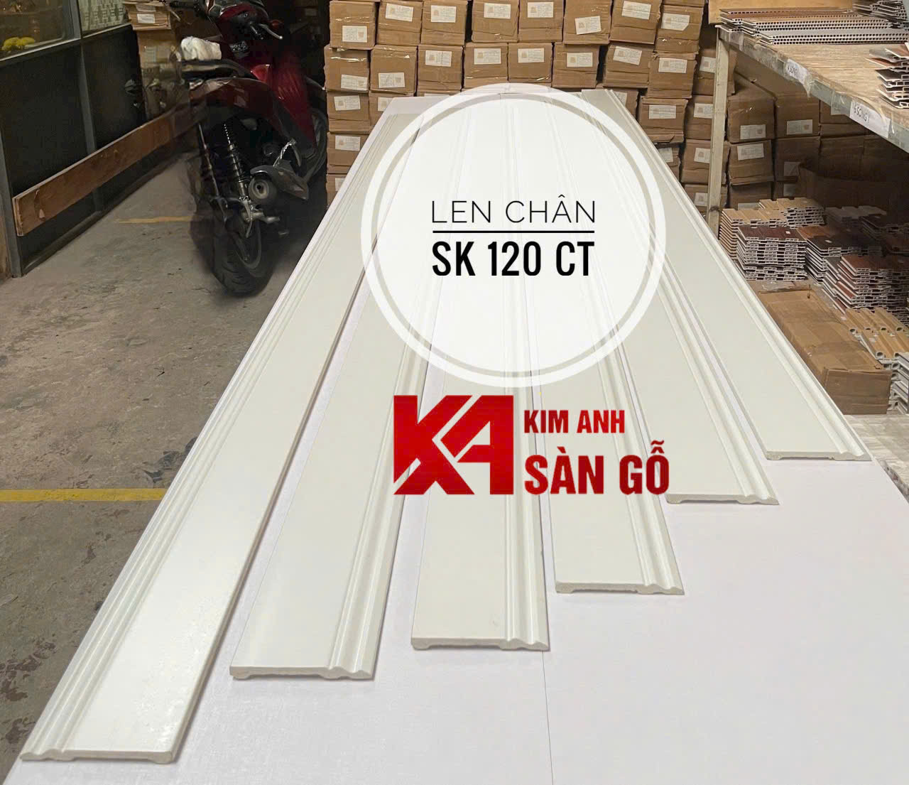 Len Chân Tường Nhựa Giả Gỗ SK-120CT