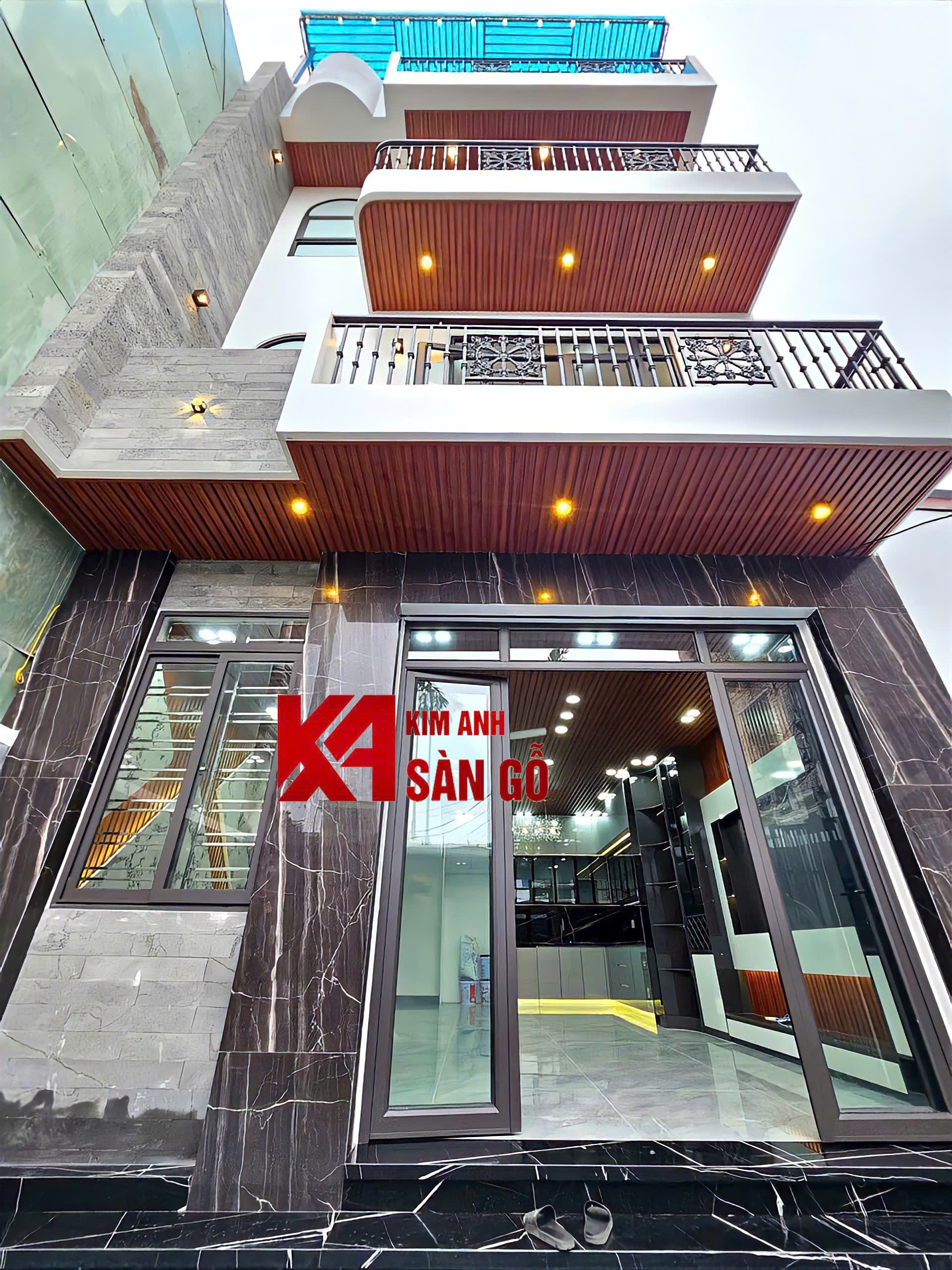 Tấm Ốp Lam Sóng Ngoài Trời VN-01 Teak
