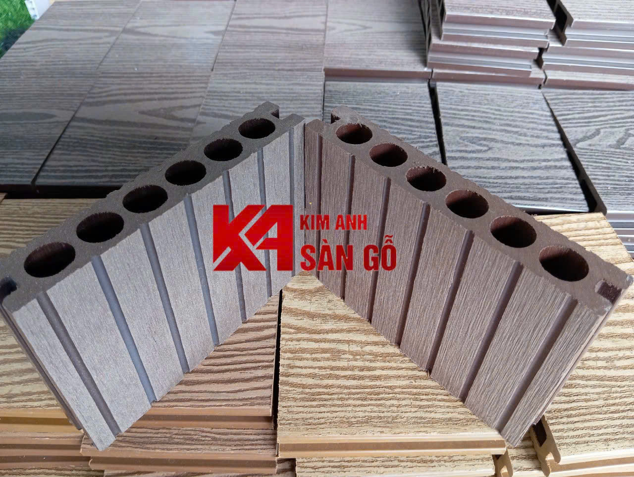 Sàn Gỗ Nhựa Lỗ Tròn VN-04 25mm