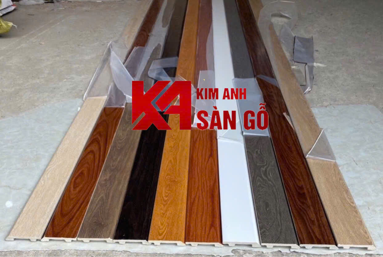 Len Chân Tường Nhựa Giả Gỗ Cao 75mm