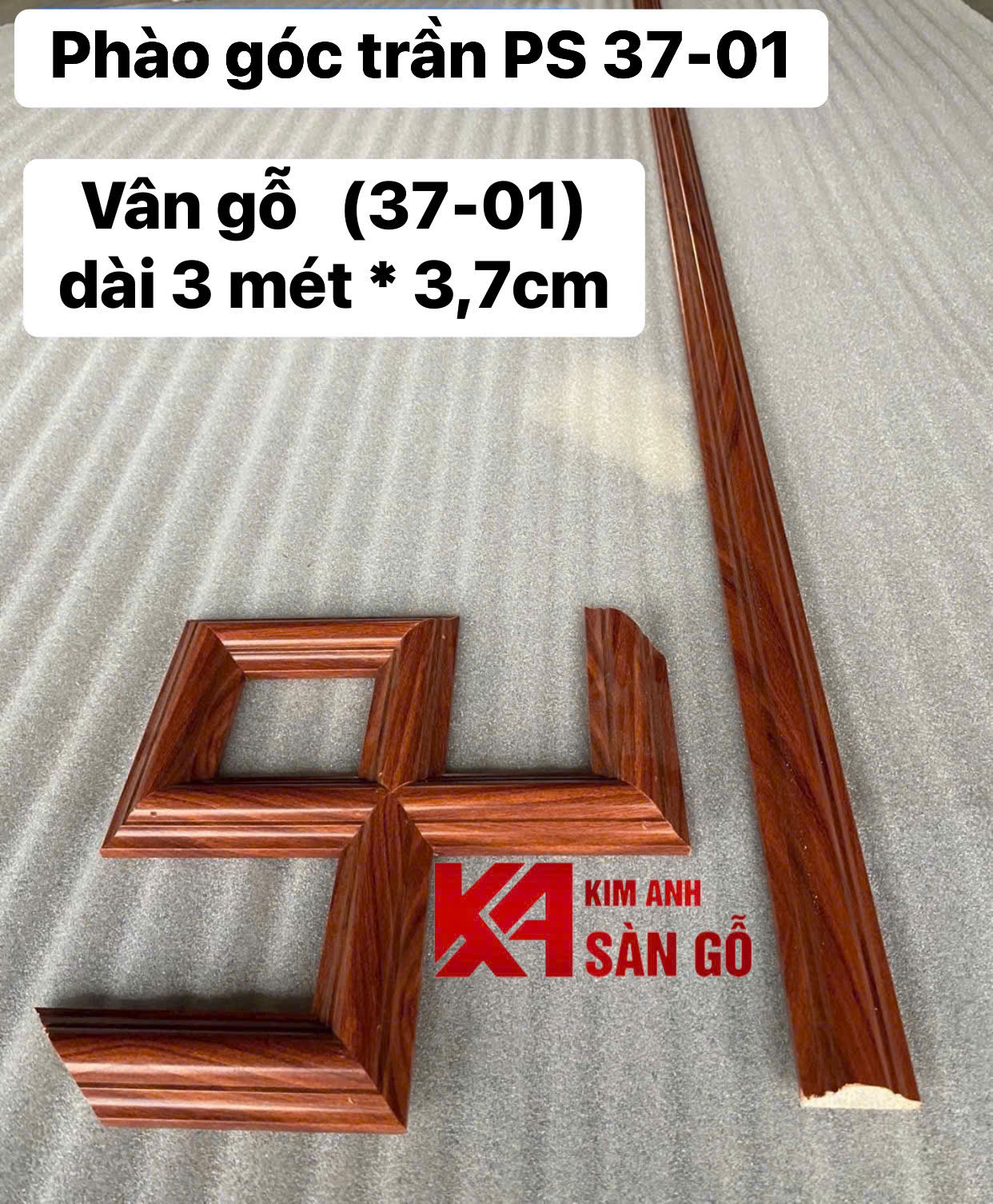 Phào Nhựa Góc Trần PS 37-01