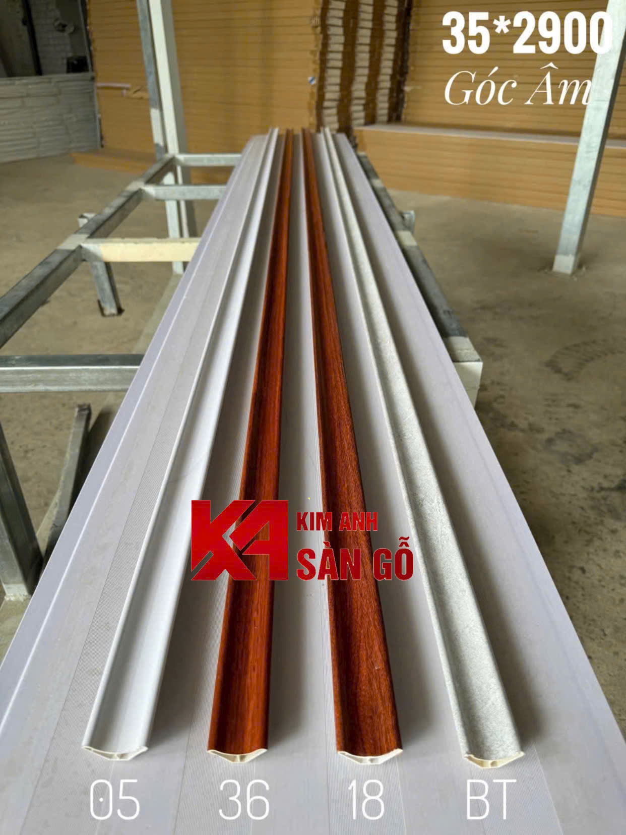 Nẹp Nhựa V Góc Âm