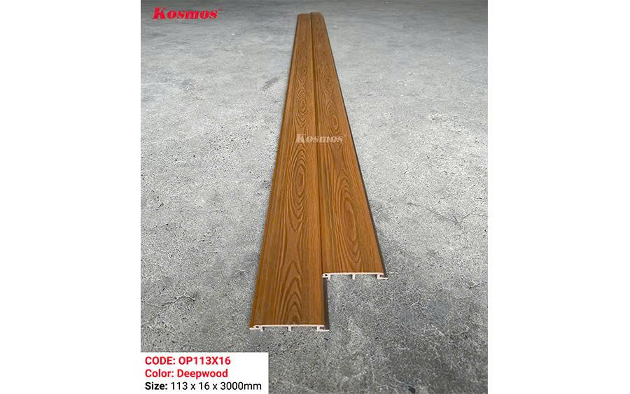 Tấm Ốp Gỗ Nhựa Phủ ASA KM 113X16-Wood