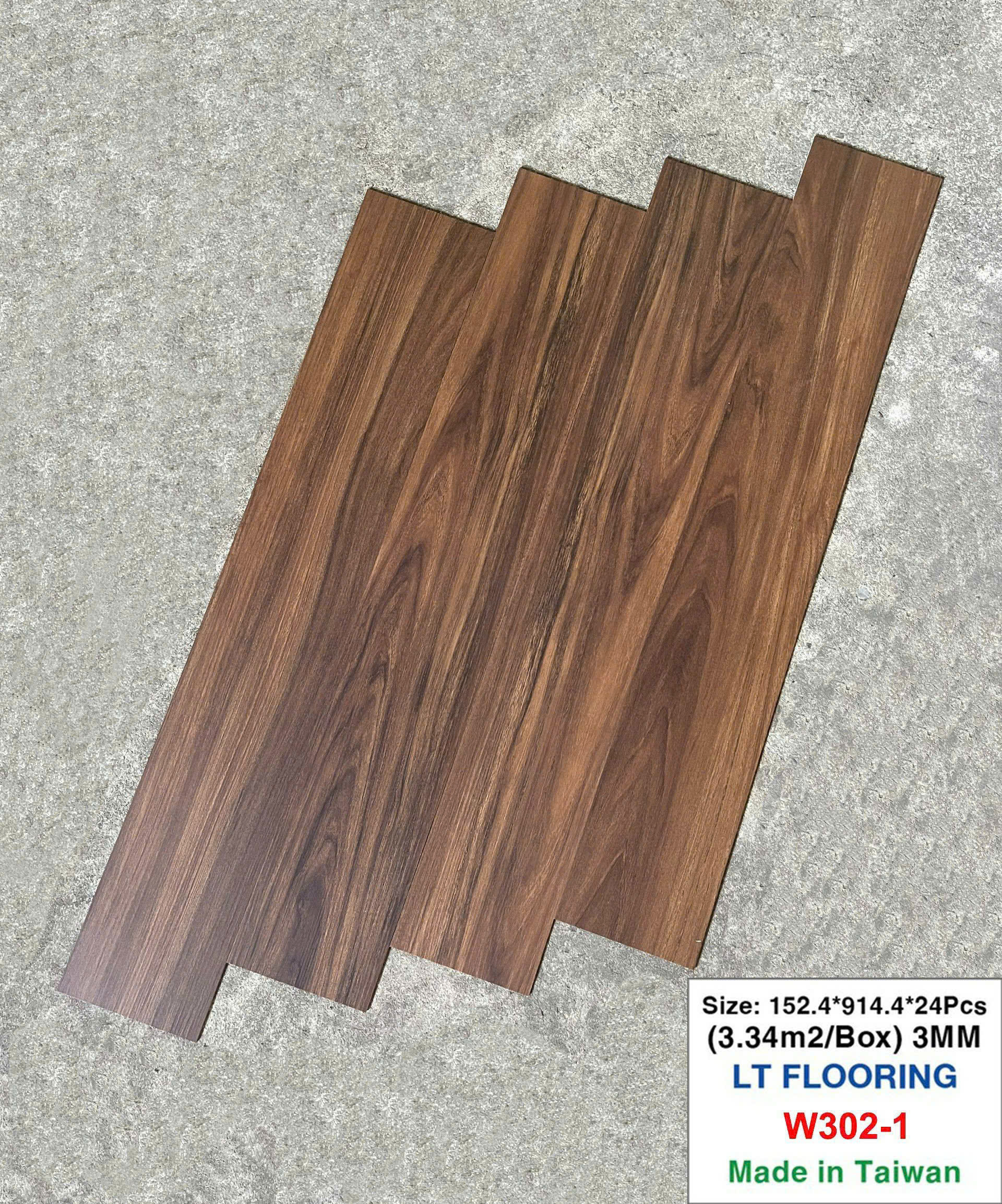 Sàn Nhựa Giả Gỗ Keo Rời 3MM LT Flooring W302-1