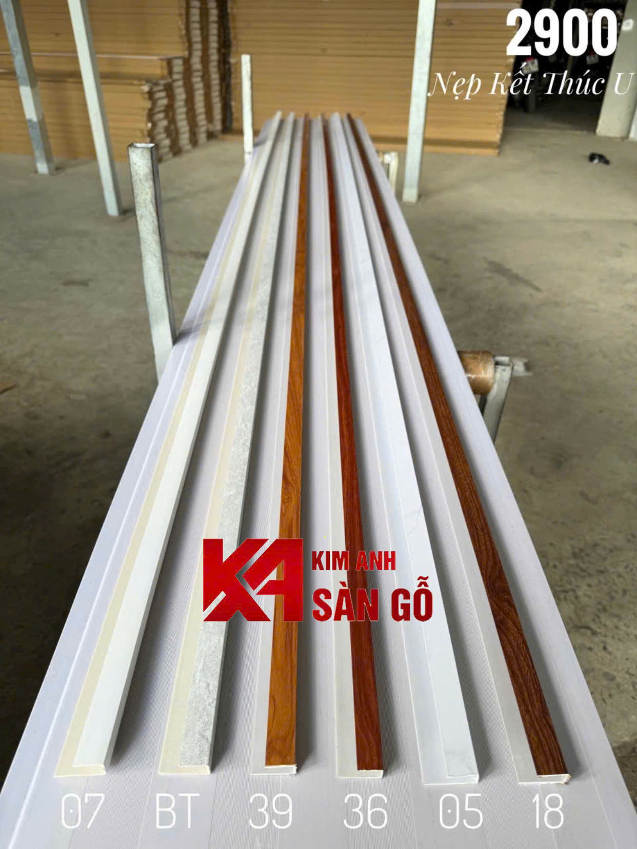 Nẹp Nhựa Kết Thúc Chữ U