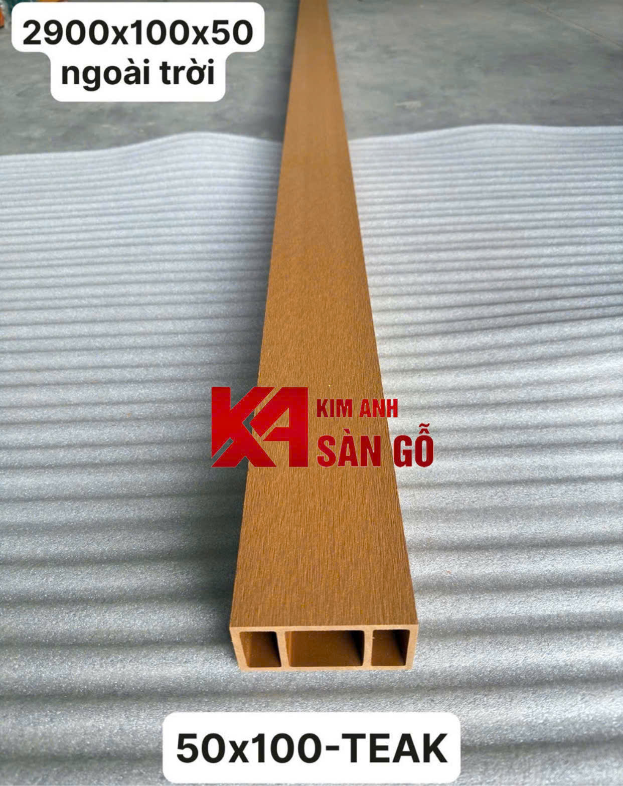 Thanh Lam Trụ Gỗ Nhựa Ngoài Trời 50*100mm