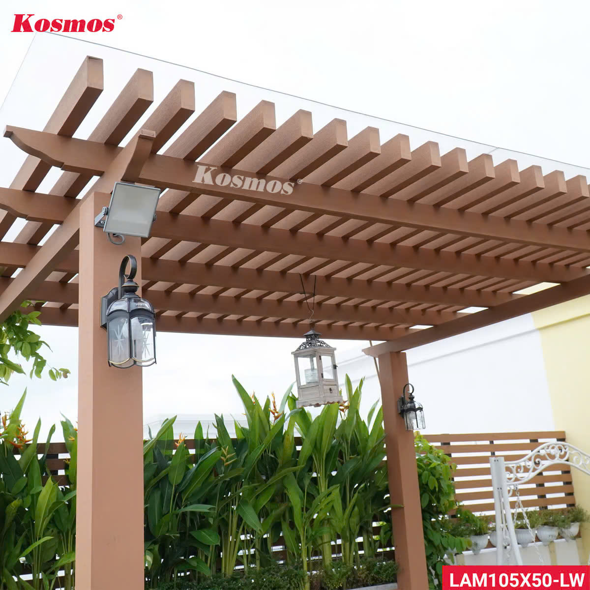 Thanh Lam Gỗ Nhựa Kosmos 105*50mm Wood