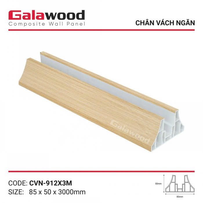 Chân Đế Vách Ngăn Nhựa Galawood CVN-912X3M