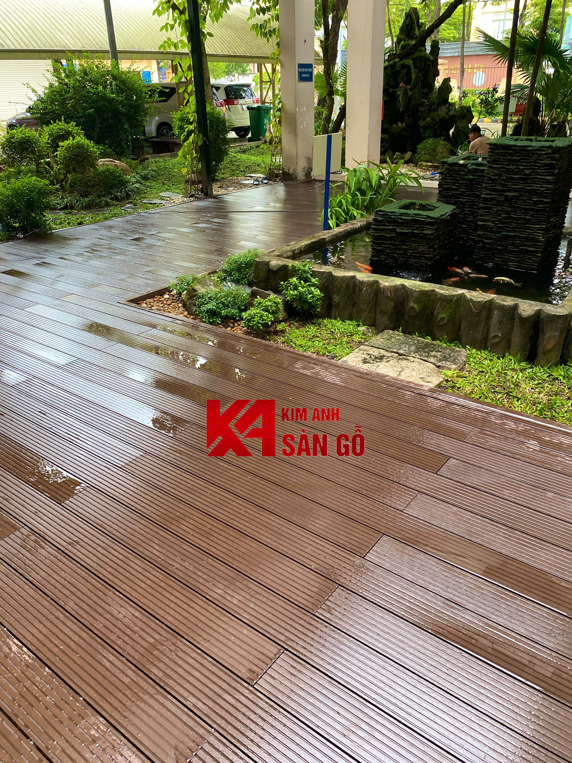 Sàn Gỗ Nhựa Lỗ Vuông 2D HK-03 20mm