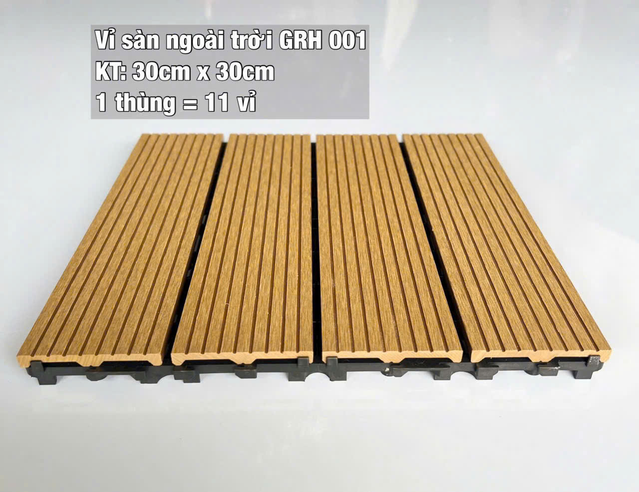 Vỉ Gỗ Nhựa Ngoài Trời GRH-01
