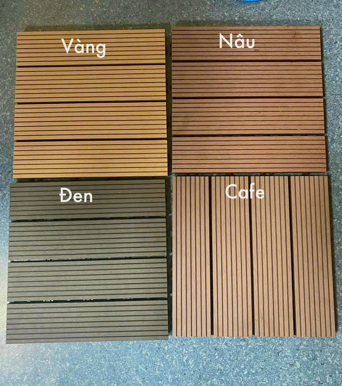 Vỉ Gỗ Nhựa Ngoài Trời VN-04 Yellow