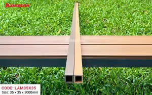 Thanh Lam Gỗ Nhựa Kosmos 35*35mm Wood