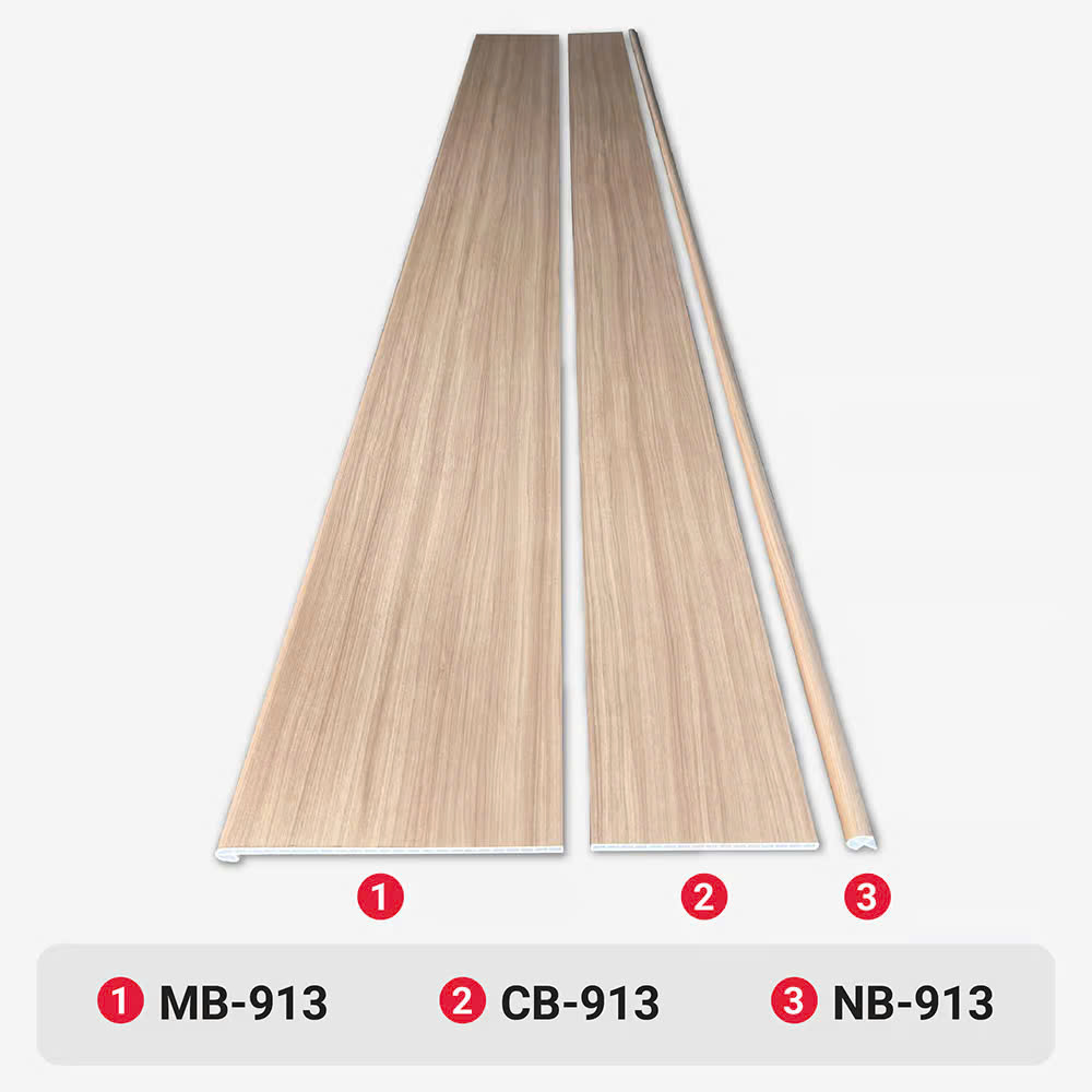 Mặt Bậc Cầu Thang Nhựa Giả Gỗ Galawood MB-913
