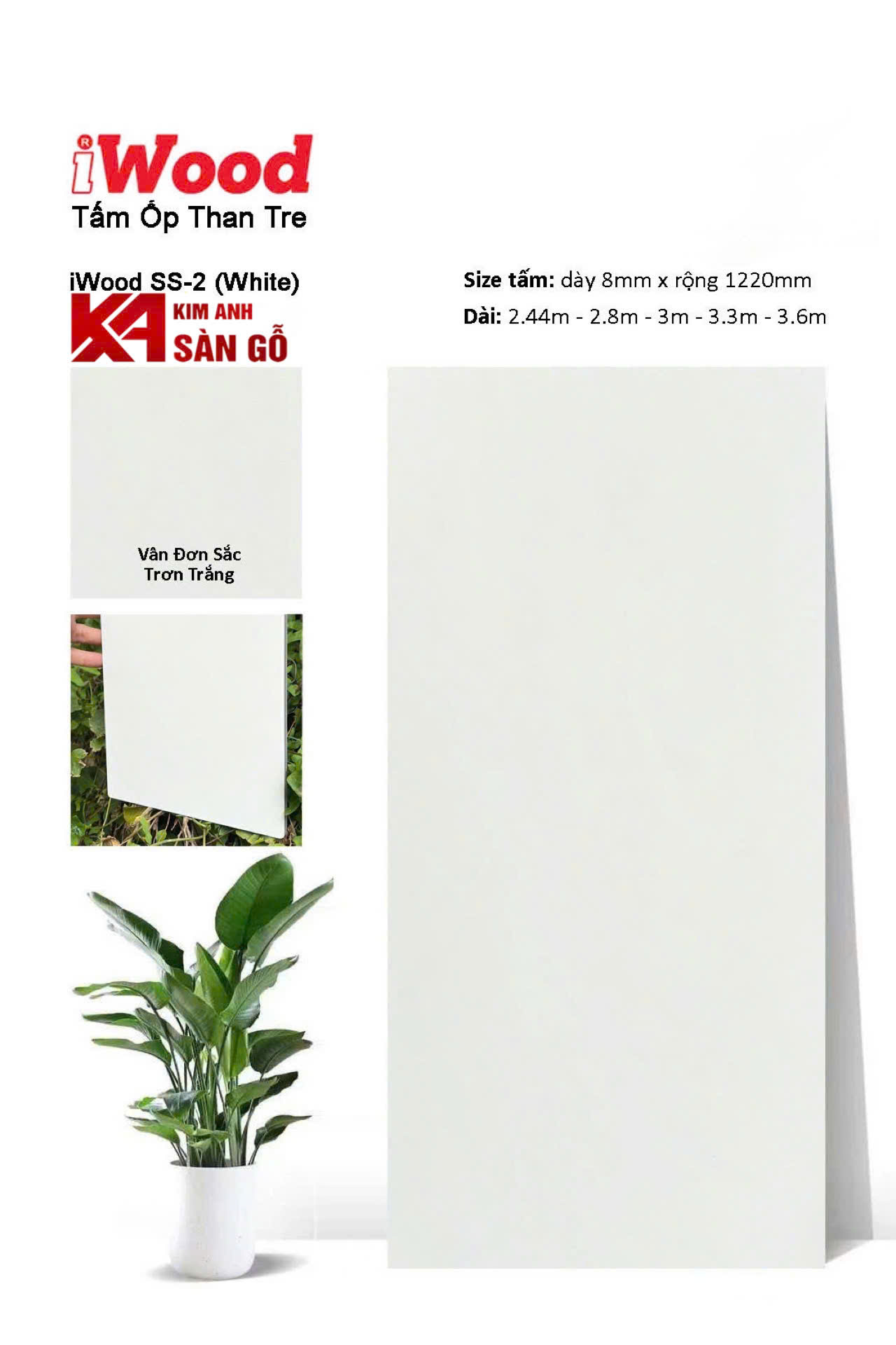 Tấm Ốp Than Tre iWood SS-2