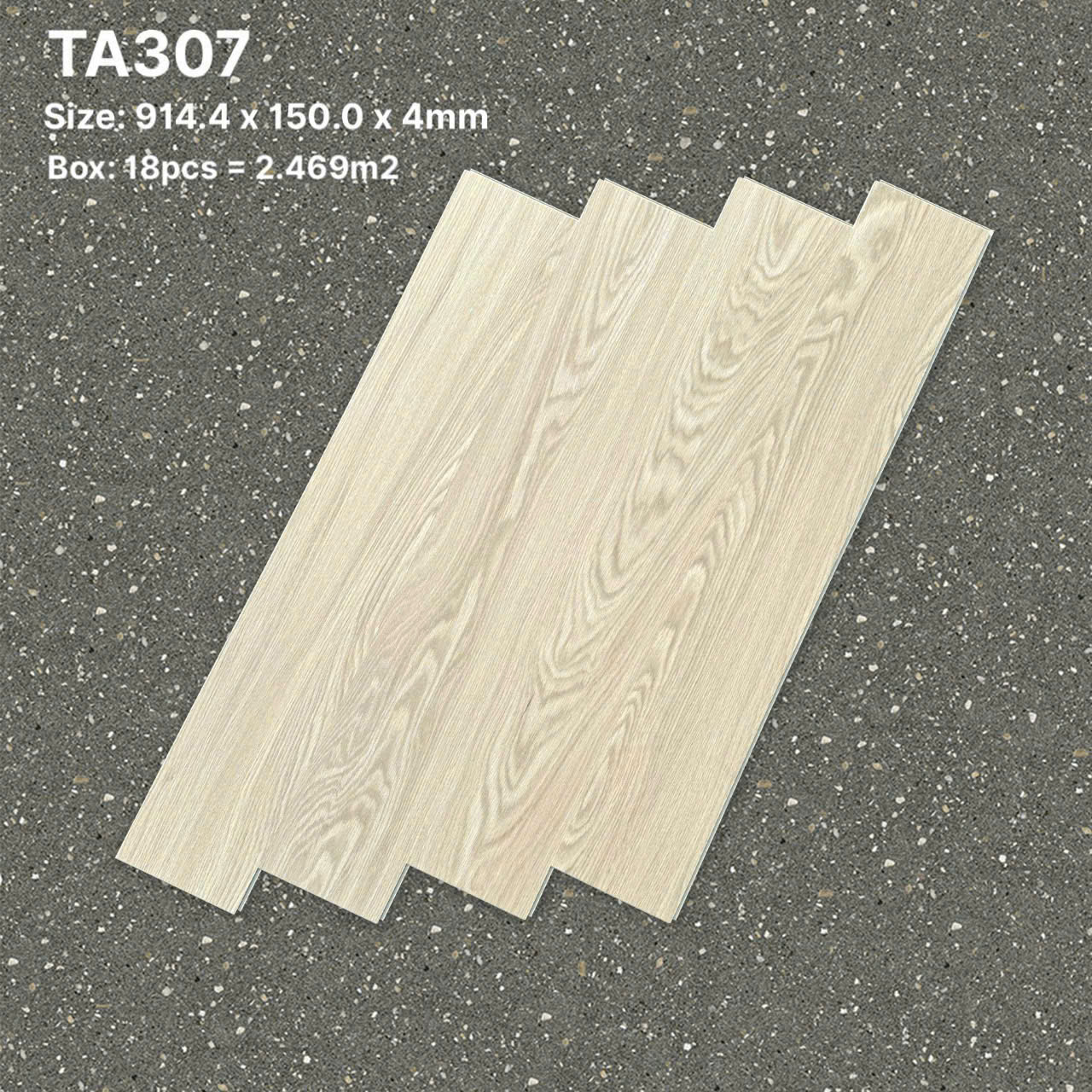 Sàn Nhựa Hèm Khóa Giả Gỗ SPC 4MM TA-307