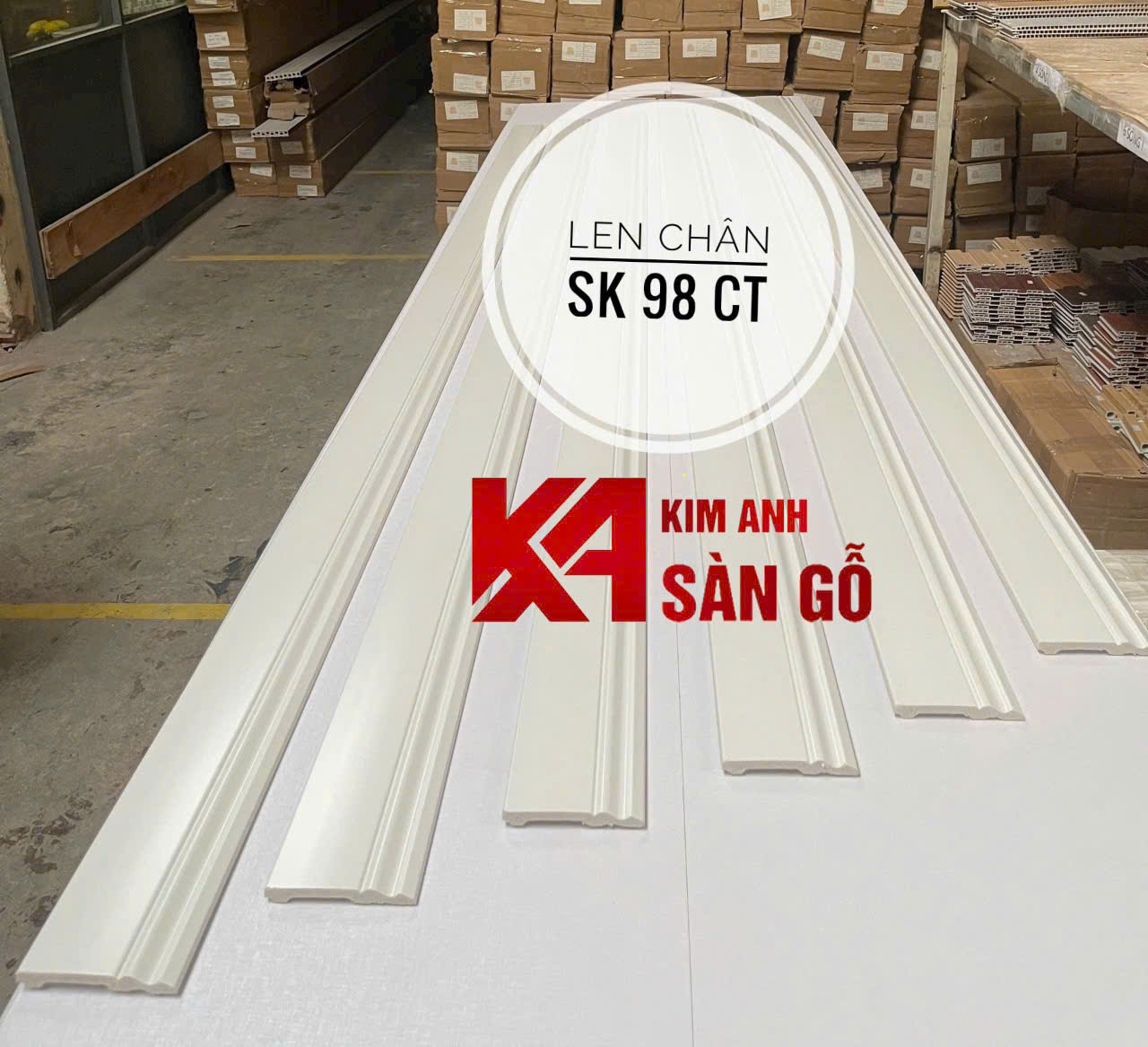 Len Chân Tường Nhựa Giả Gỗ SK-98CT
