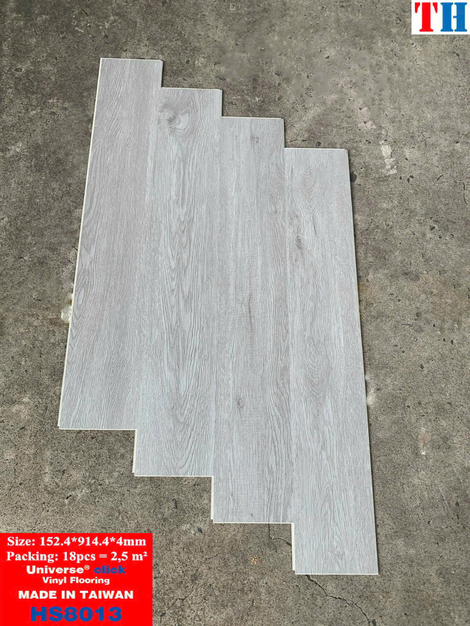 Sàn Nhựa Hèm Khóa Giả Gỗ SPC 4MM TH-8013