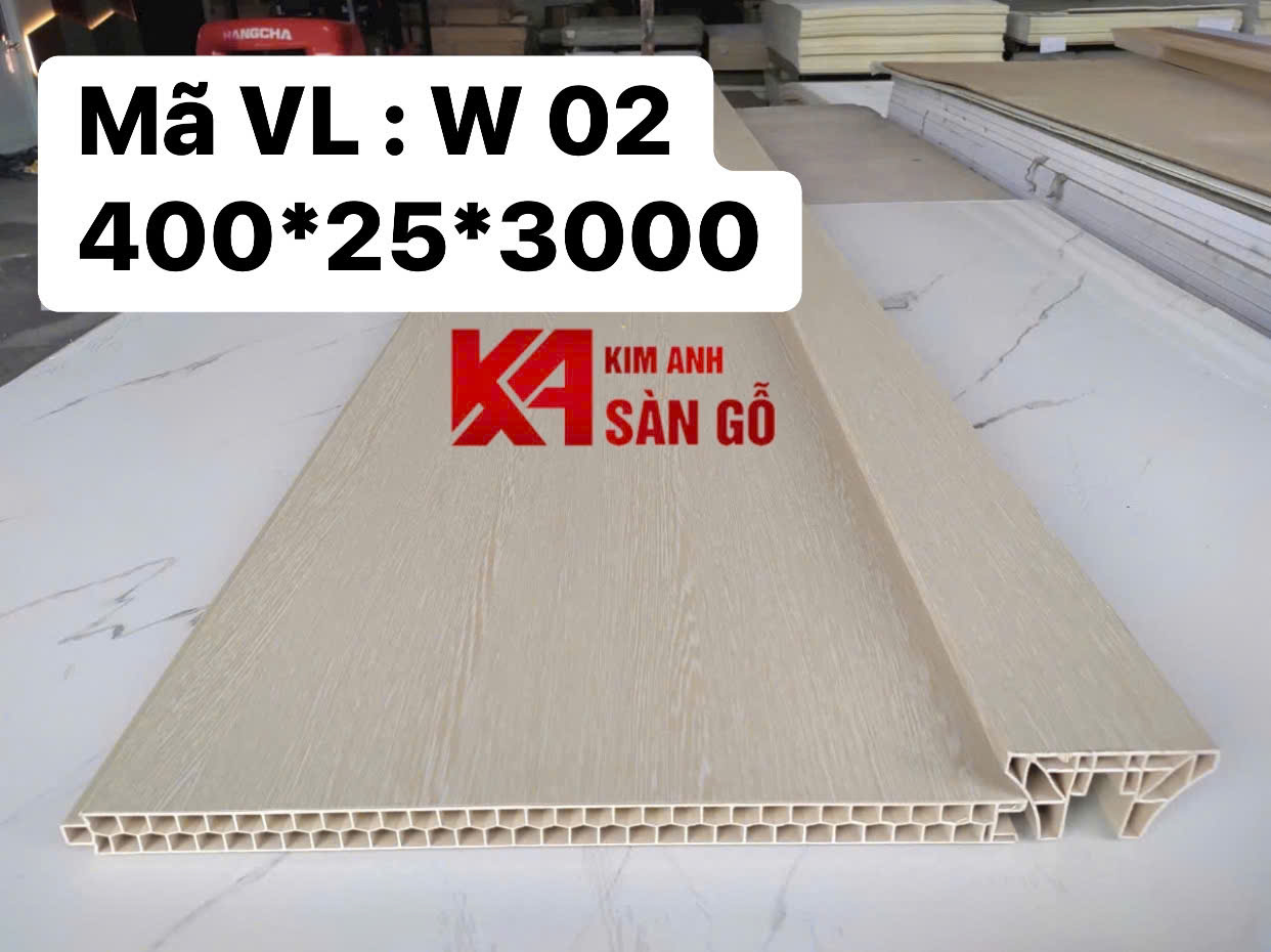 Tấm Ốp Vách Ngăn 2 Mặt Vân Gỗ W02