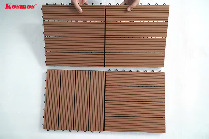 Vỉ Gỗ Nhựa Ngoài Trời Kosmos VSVI300-Copper Brown