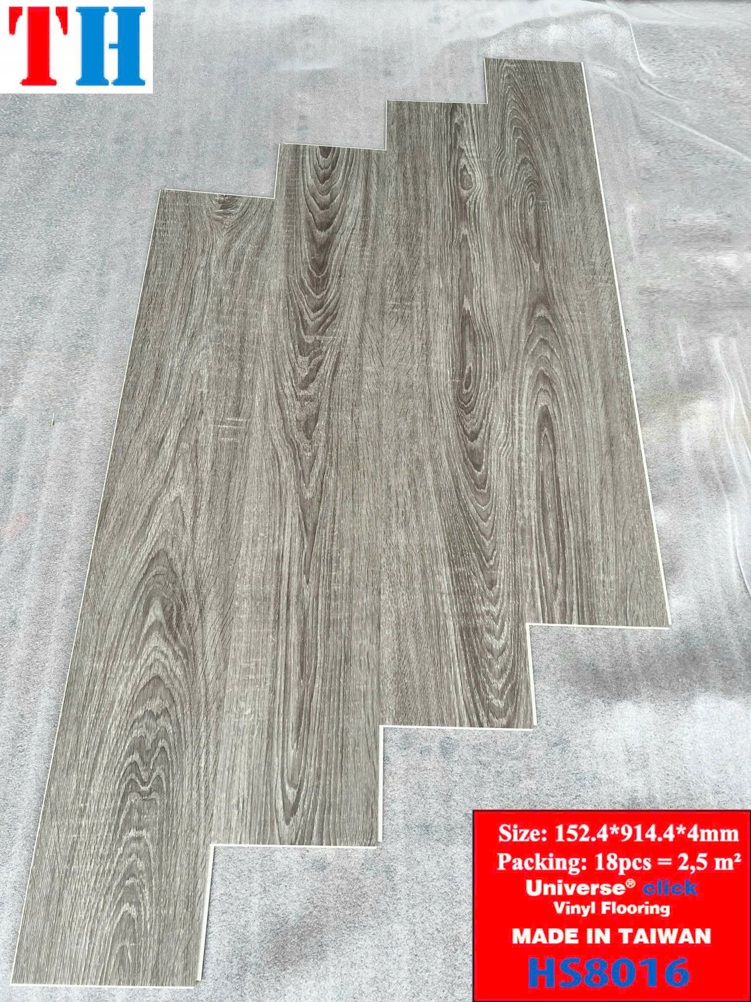 Sàn Nhựa Hèm Khóa Giả Gỗ SPC 4MM TH-8016