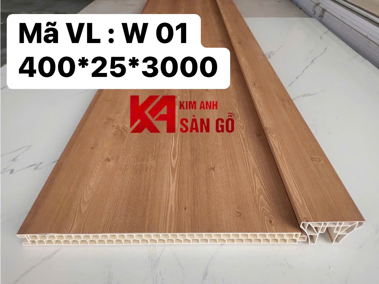 Tấm Ốp Vách Ngăn 2 Mặt Vân Gỗ W01